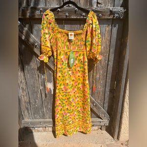 Farm Rio Mini Cashew Maxi Dress